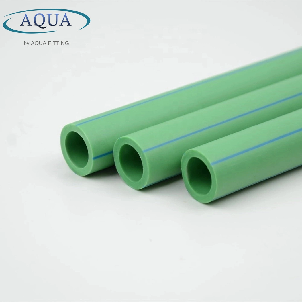 China Tube PPR Pipe Casting Technics Cold Water Green Color