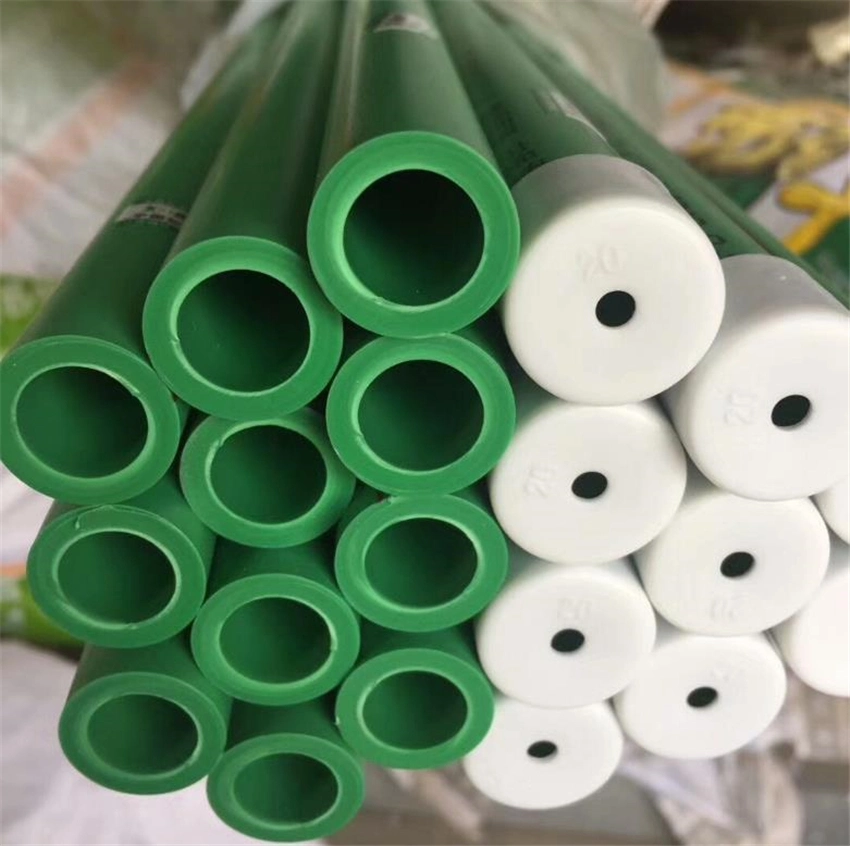 Professional Manufactured White/Green PPR Plastic Pipe for Cold&Hot Water Supply